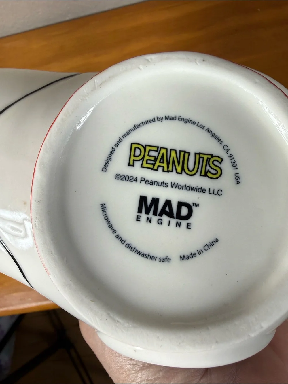 MAD Engine Snoopy Ceramic Dog Head Mug